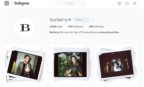 burberry goo|burberry instagram page.